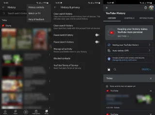 Cara mencari Sejarah YouTube mengikut tarikh