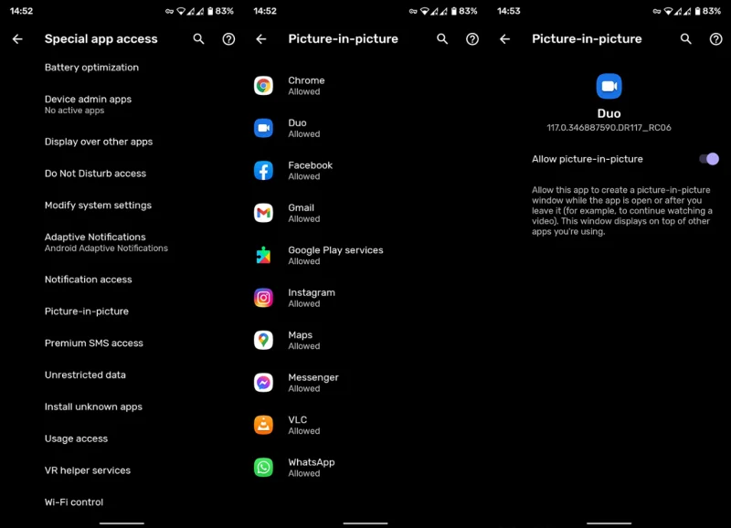 Come abilitare Picture-in-Picture su Android 11