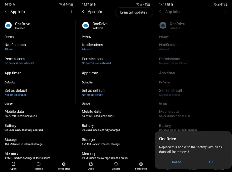 Desinstalar OneDrive