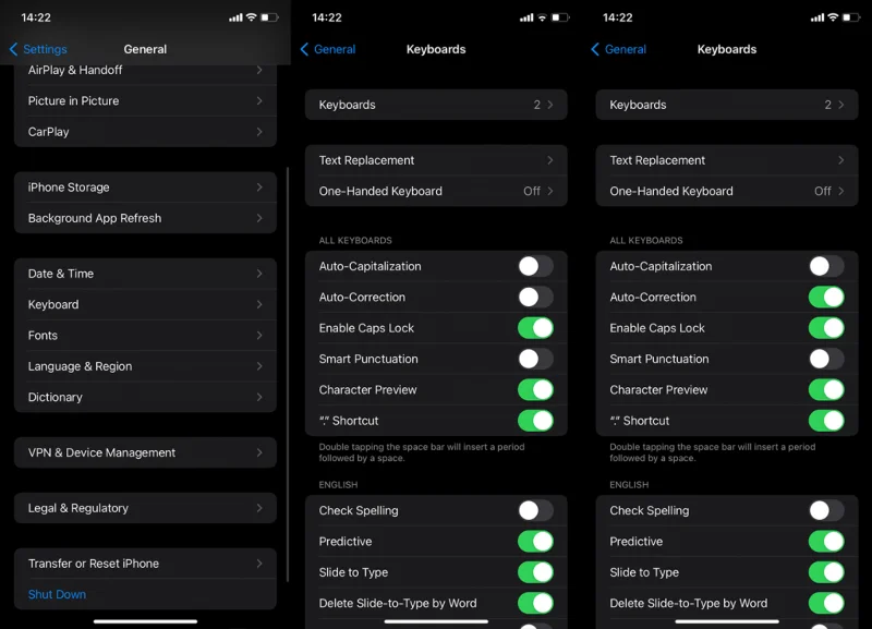 Correction : la correction automatique ne fonctionne pas sur iPhone