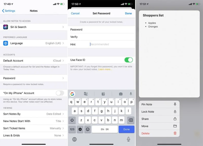 Bagaimana untuk mengunci apl iPhone dengan Face ID
