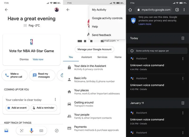 Bagaimana untuk memadamkan sejarah Google Assistant pada Android