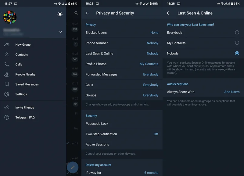 Isu Telegram pada Android dan cara menyelesaikannya