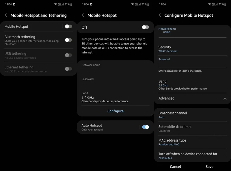 Mobil Bağlantı Noktası güvenlik anahtarı nedir ve Android'de nerede bulunur?
