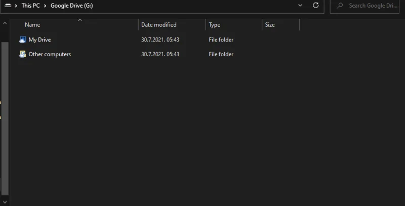 Bagaimana untuk melihat saiz folder dalam Google Drive