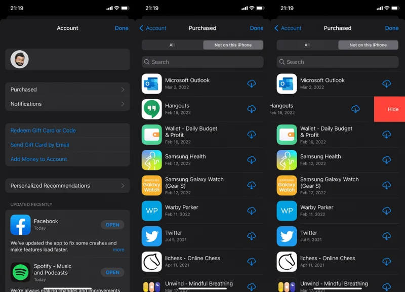 Bagaimana untuk melihat aplikasi yang dipadamkan baru-baru ini pada iPhone