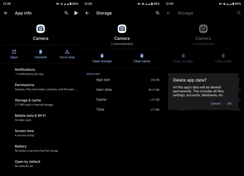 Android'de kameraya bağlanılamıyor hatası nasıl düzeltilir