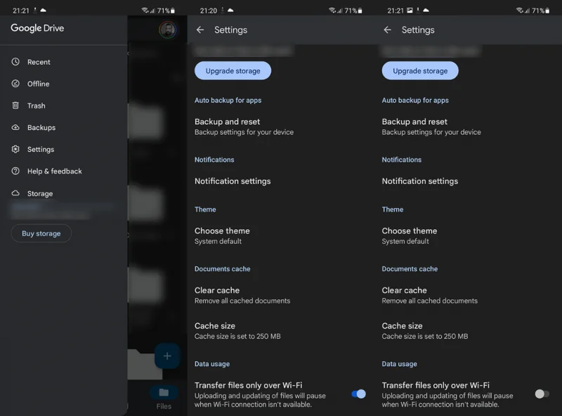 Saiz muat turun memerlukan Wi-Fi pada Google Drive?  Inilah yang perlu dilakukan