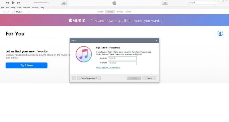 Betulkan: Apple ID ini belum lagi digunakan dengan App Store