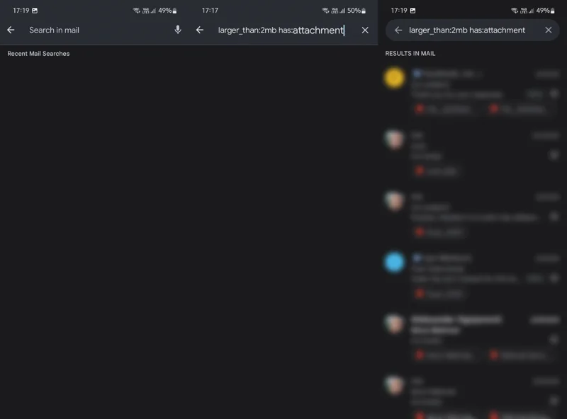 Bagaimana untuk mencari e-mel besar dalam Gmail?  Semak langkah ini