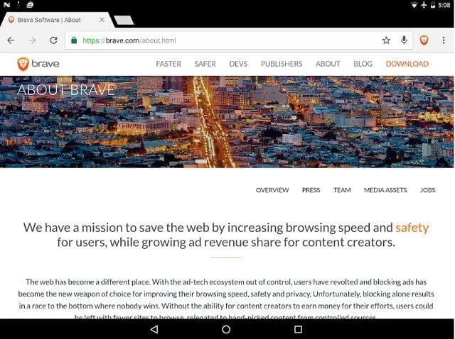 10 penyemak imbas paling rendah untuk Android