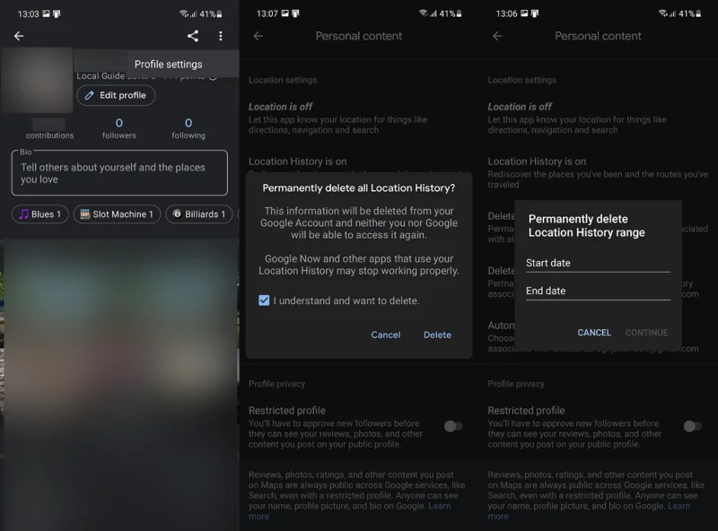 Google Haritalar Geçmişi nasıl silinir