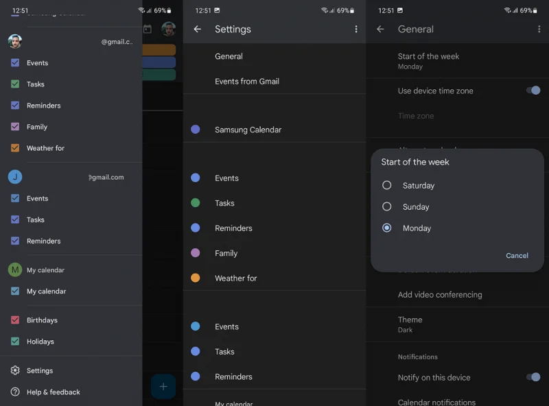 Configuración del Calendario de Google