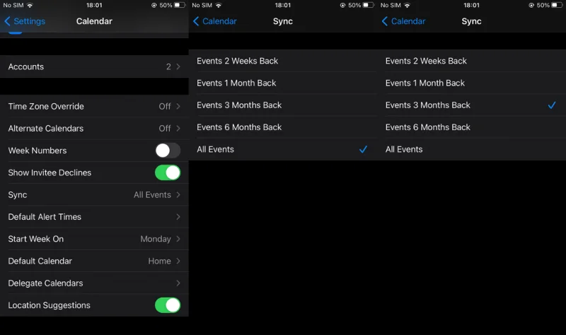 Düzeltme: Takvim iPhone'da senkronize edilmiyor