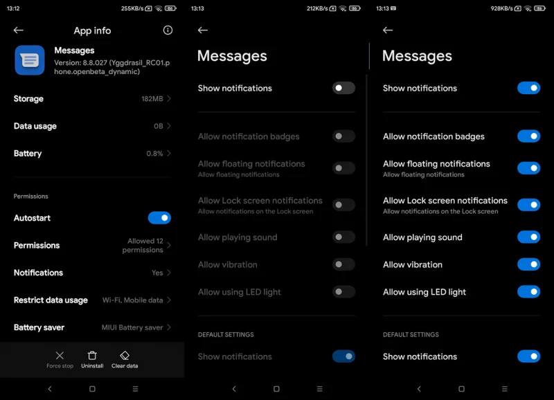Betulkan: Pemberitahuan mesej teks Android tidak berfungsi