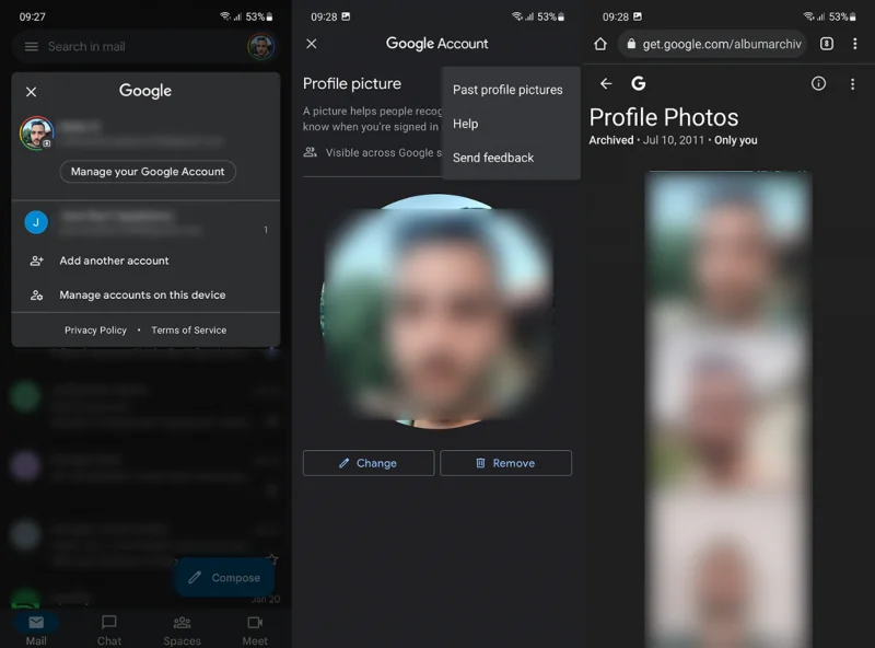 Cara memadam foto profil daripada Akaun Google