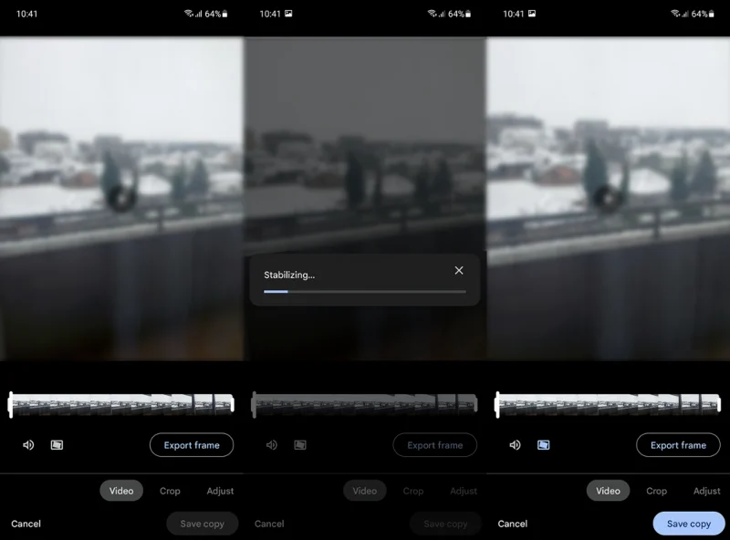 Cara menggunakan penstabilan video foto Google pada Android