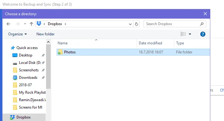 Cómo mostrar imágenes de Dropbox en Google Photos