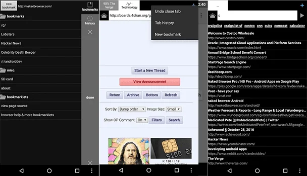 10 penyemak imbas paling rendah untuk Android