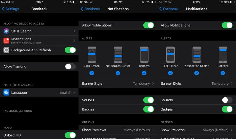 Bagaimana untuk mematikan bunyi Facebook pada Android dan iOS