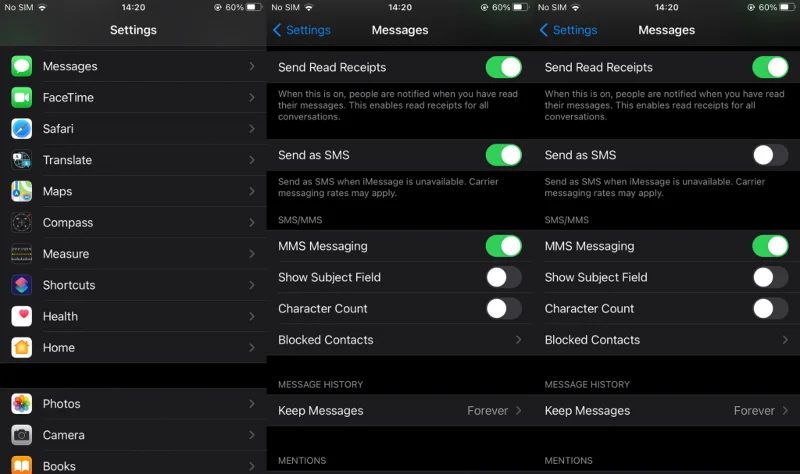 iMessage mesajlarım neden yeşil?  işte cevap