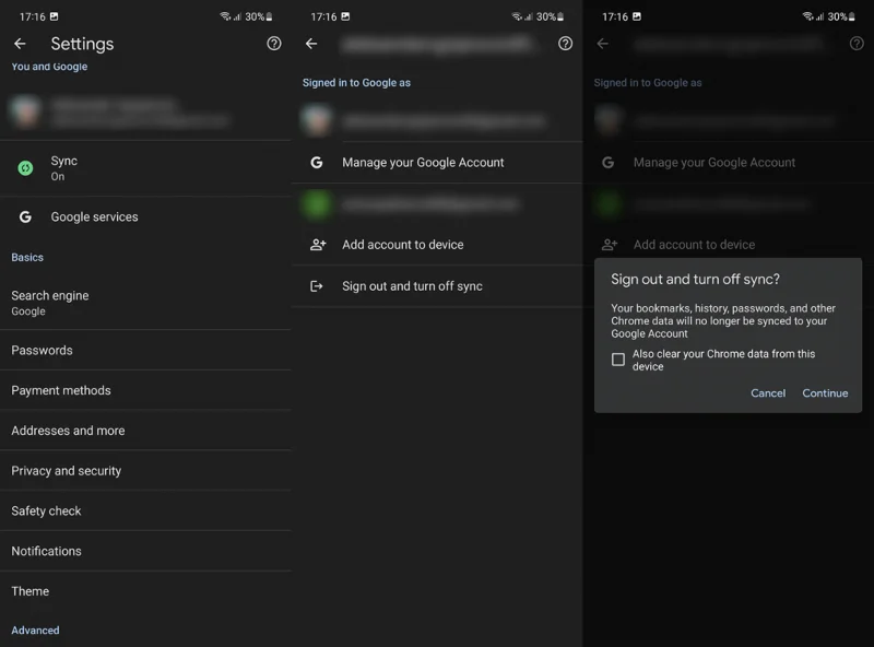 รหัสผ่านที่บันทึกไว้ของ Chrome ไม่แสดงบน Android (แก้ไข)