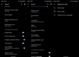 Tiada getaran pada Samsung selepas kemas kini sistem