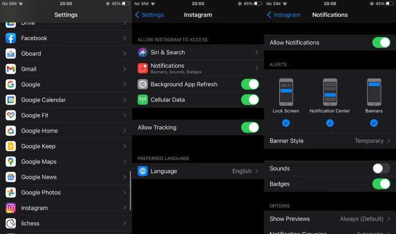 Düzeltme: Instagram bildirimleri iPhone'da çalışmıyor