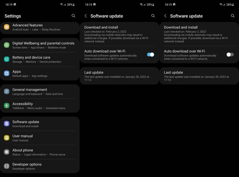 So deaktivieren Sie automatische Systemupdates auf Android