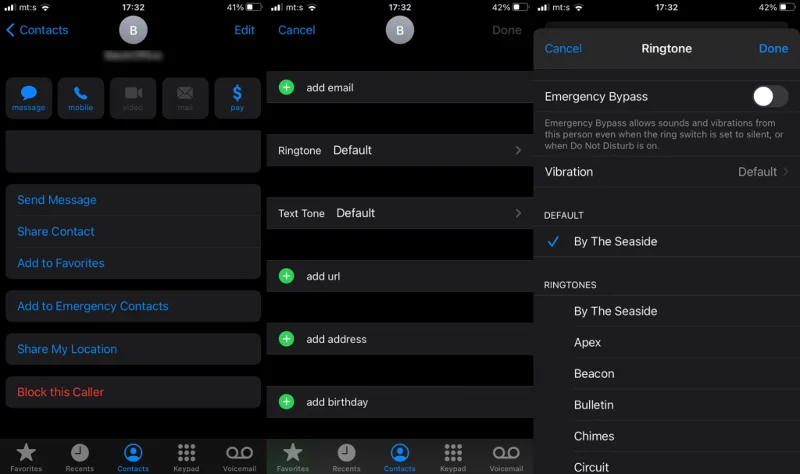 Cara membuat kenalan tertentu berdering pada iPhone senyap