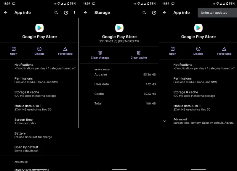 Betulkan: Ralat semasa menyemak kemas kini di Gedung Google Play