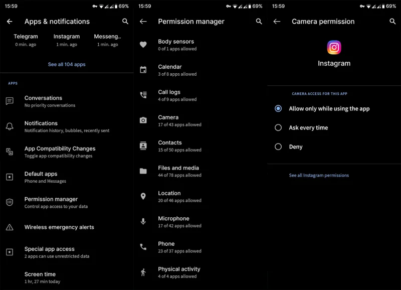 Tidak boleh mengakses kamera di Instagram?  Cuba pembaikan ini