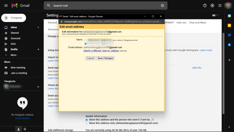 Tukar nama paparan pada Gmail dalam beberapa langkah mudah