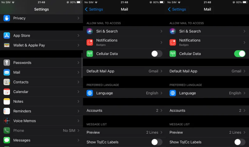 Berikut ialah perkara yang perlu dilakukan jika anda tidak menerima e-mel pada iPhone