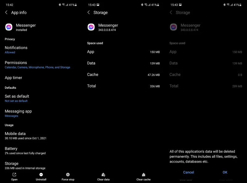 Gelembung Messenger tidak dipaparkan pada telefon anda?  Semak langkah ini