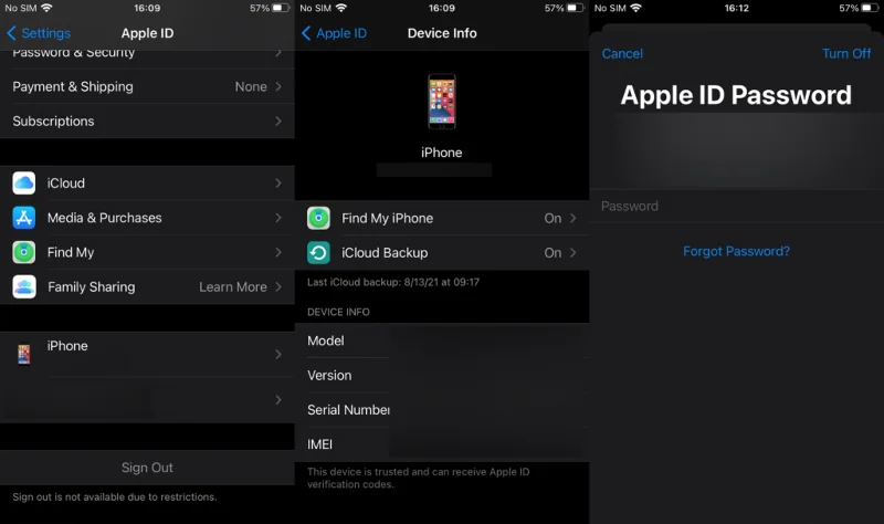 iPhone'umu Bul'dan nasıl çıkış yapılır