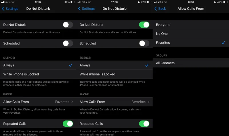 Cara membuat kenalan tertentu berdering pada iPhone senyap