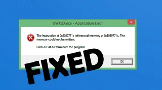 [해결됨] Windows 10에서 GWXUX.exe 응용 프로그램 오류
