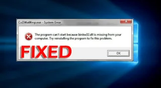 Windows 10/8/7에서 Binkw32.dll 누락 오류를 수정하는 방법