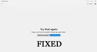 14 수정 Microsoft Store 페이지를 로드할 수 없음 오류