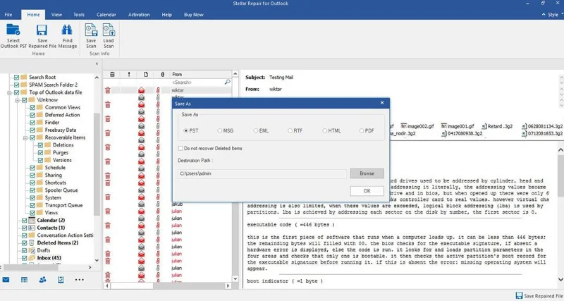 Stellar Repair for Outlook Review
