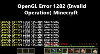 10 Behebt den OpenGL-Fehler 1282 (Ungültiger Vorgang) Minecraft