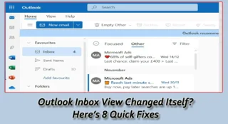 Outlook 받은 편지함 보기가 자체적으로 변경되었습니까? 기본 보기를 얻는 방법은 다음과 같습니다.