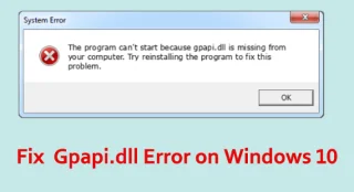 Windows 10 및 11의 Gpapi.dll 오류에 대한 7가지 수정 사항