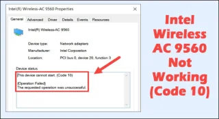 Intel Wireless AC 9560 が動作しない場合の 9 つの修正 (コード 10)