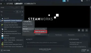Redistribuables communs Steamworks ? Comment lutiliser et le masquer