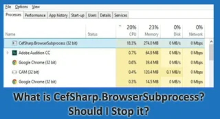 Qu’est-ce que CefSharp.BrowserSubprocess ? Dois-je larrêter ?