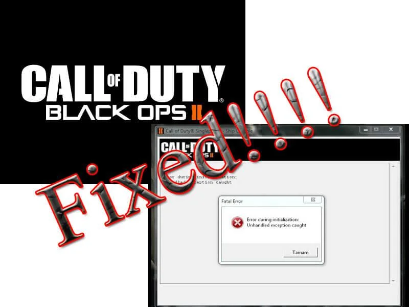 [Résolu] Erreur « Exception non gérée détectée » dans Call Of Duty: Black Ops II