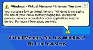 หน่วยความจำเสมือนต่ำเกินไป Windows 11/10? แก้ไขได้ในไม่กี่ขั้นตอน