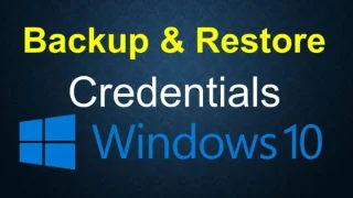 Étapes pour sauvegarder et restaurer les informations didentification dans Windows 10